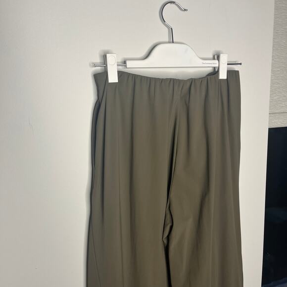 Porto Women's Pants Size 2 Medium Taupe Trumpet High Waist Lagenlook Minimalist - Picture 5 of 9